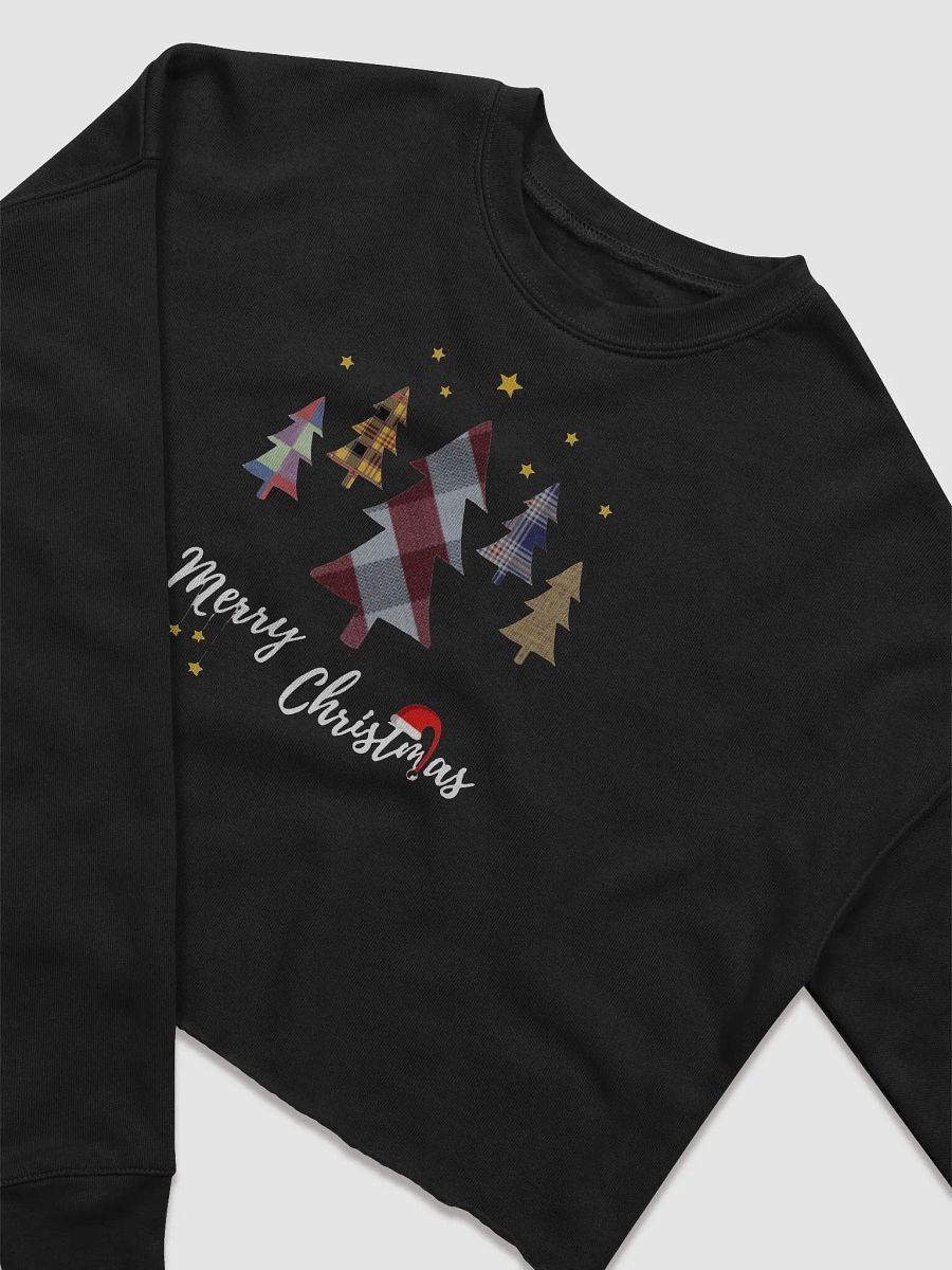 Happy Holidays in Christmas Women's Fleece Crop Sweatshirt product image (3)