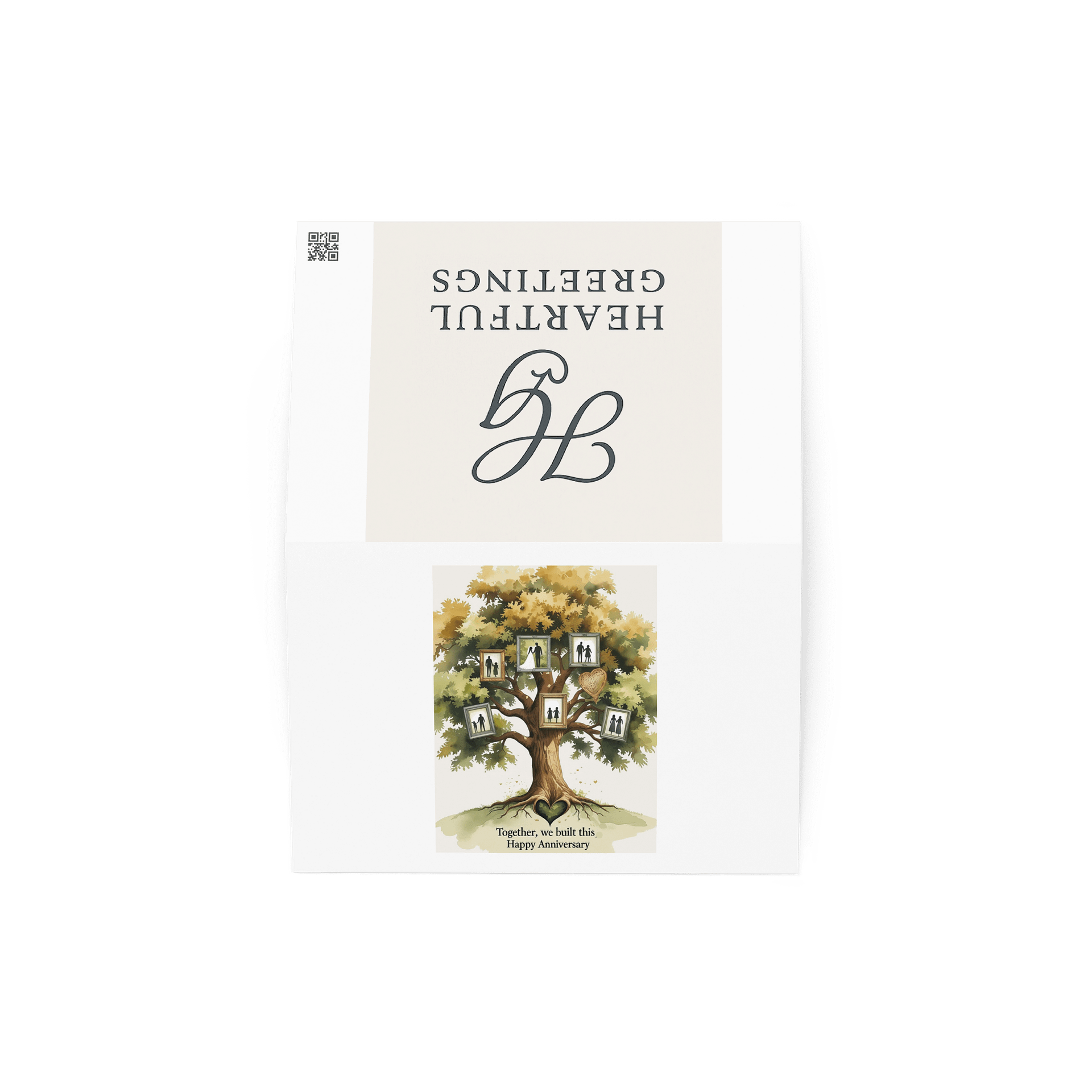 Anniversary card - Blank inside product image (2)