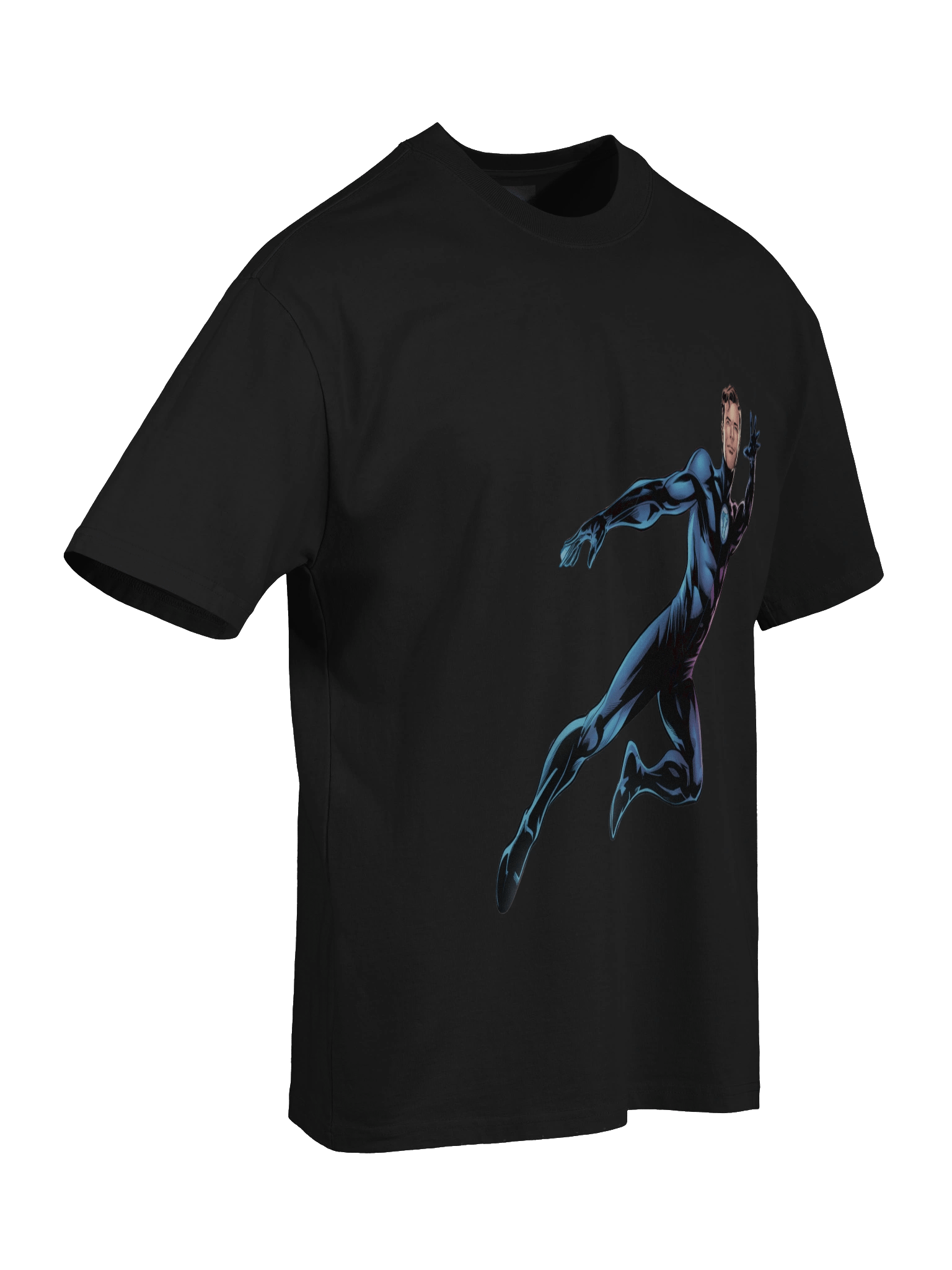 Mister Fantastic Aerial Grasp Oversized Faded T-Shirt – Elastic Twilight Traverse product image (8)
