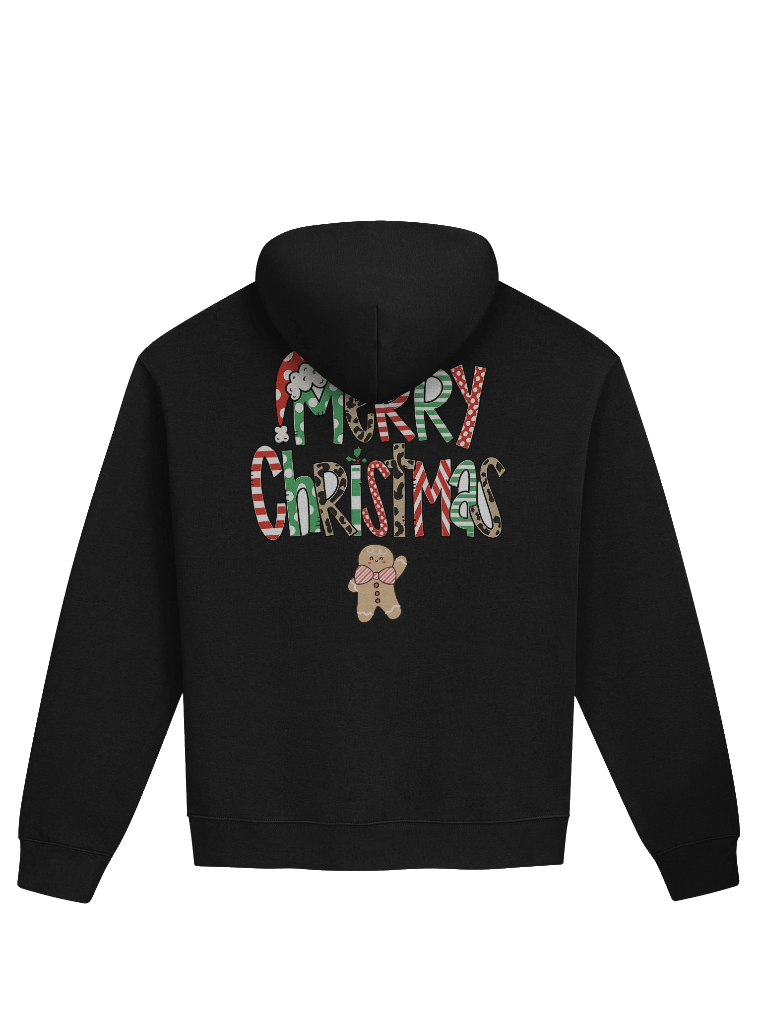 Merry Christmas Teddy Bear Typography Hoodie Gift Cozy! product image (10)