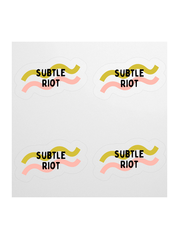 Subtle Riot Kiss Cut Sticker Set product image (1)