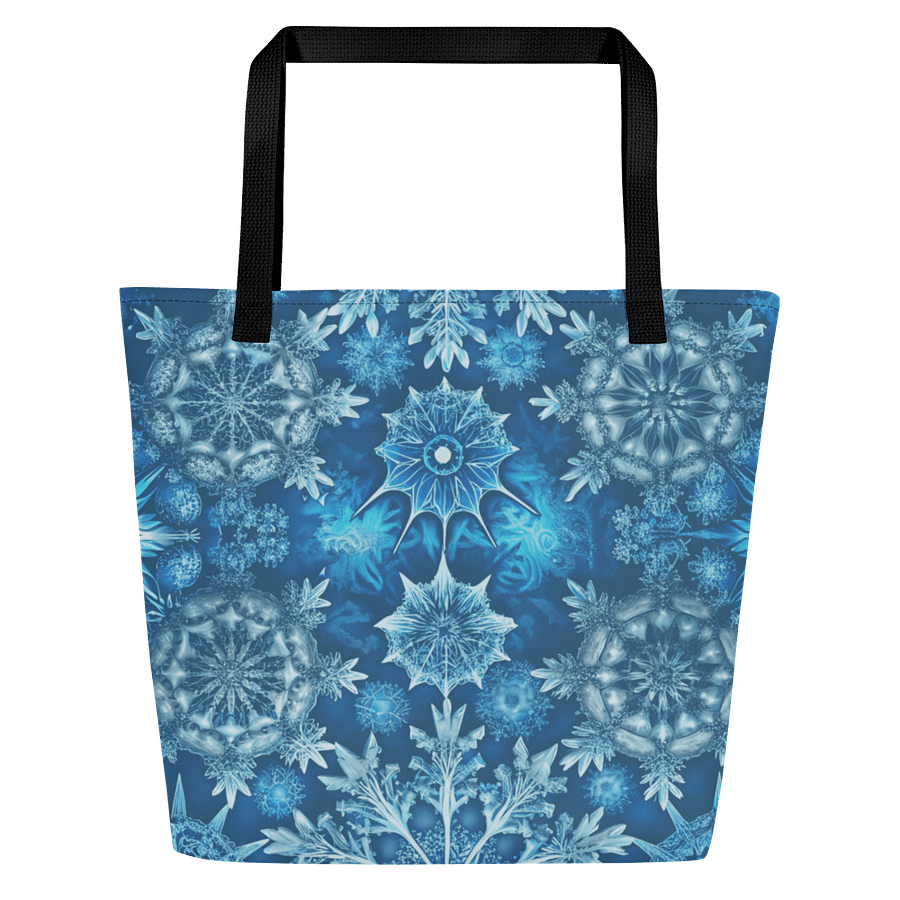 Icy Blue Snowflakes All-Over Tote Bag product image (4)