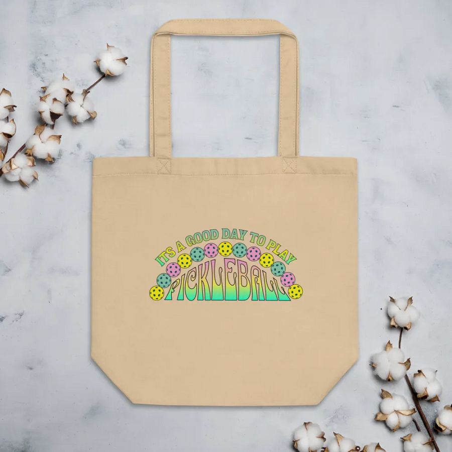 It's A Good Day To Play Pickleball Eco Tote product image (4)