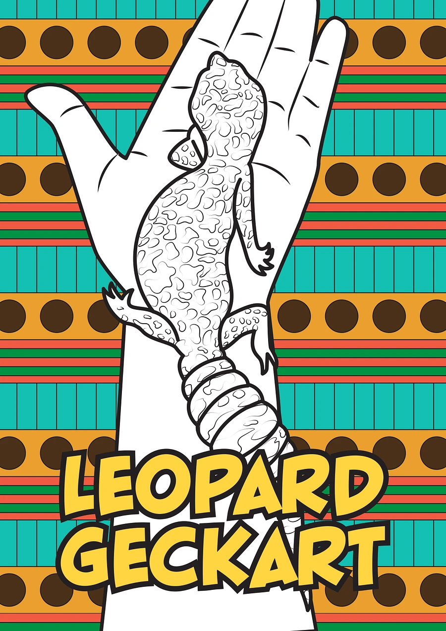 Leopard Gecko livre Coloriage adulte téléchargement numérique