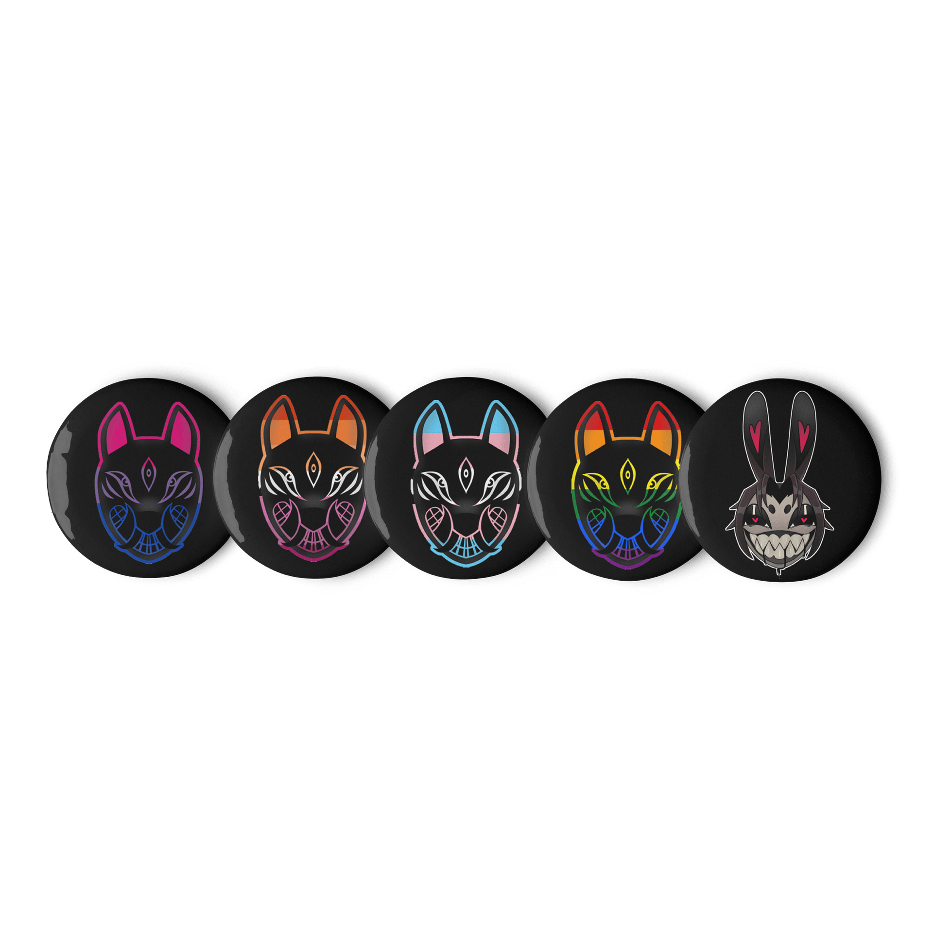 Lou - Kitsune - queer - buttons product image (1)