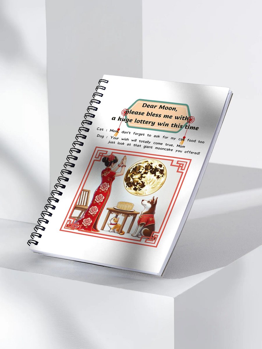 Moon Festival Wishes Spiral Notebook product image (3)