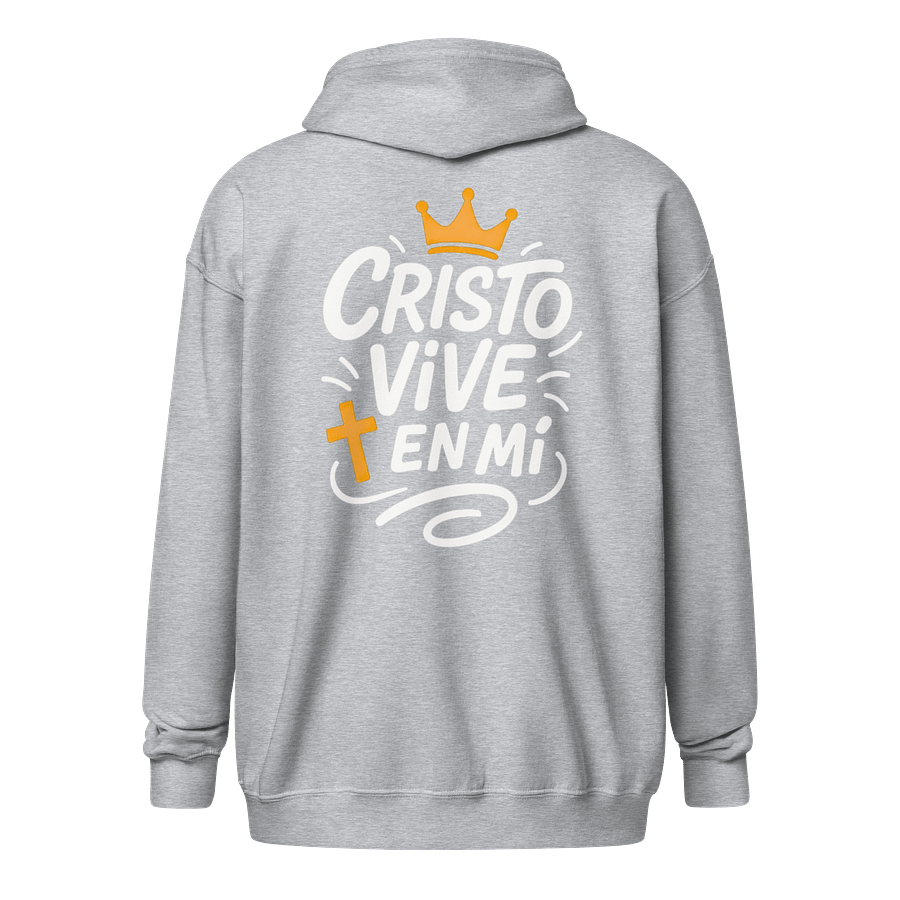 Sudadera Unisex con Capucha y Cremallera | Cristo vive en mí product image (1)