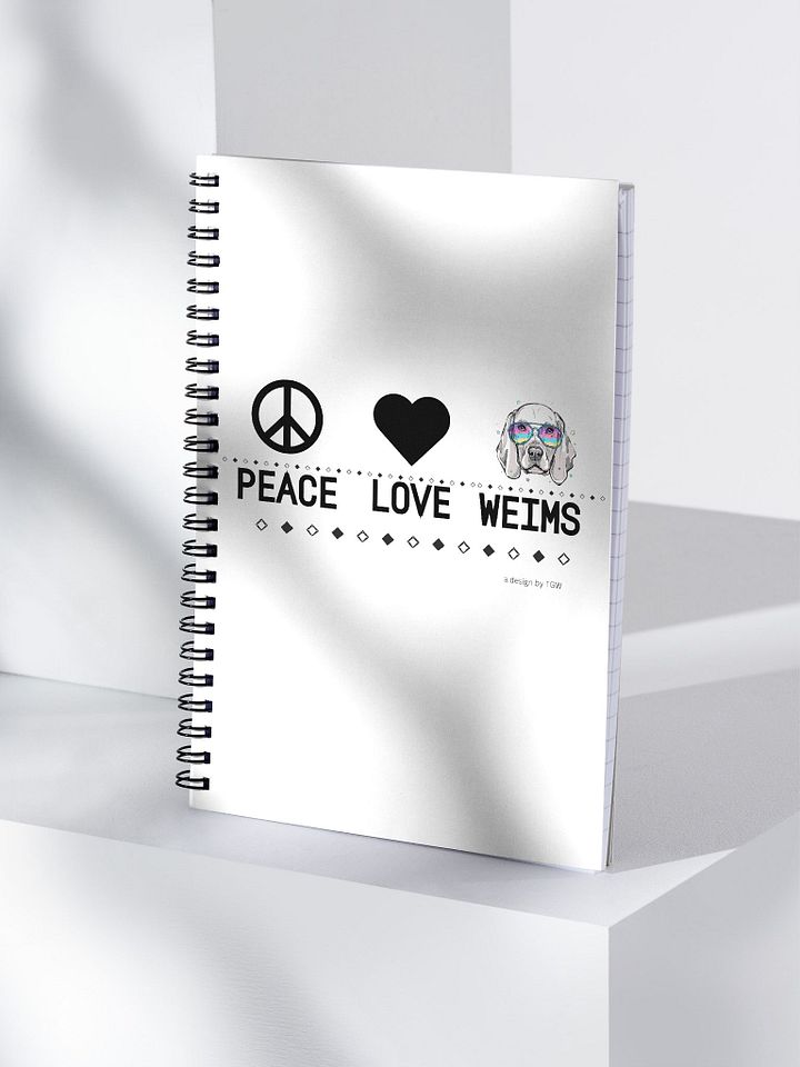 Peace Love Weims - Spiral Notebook product image (1)