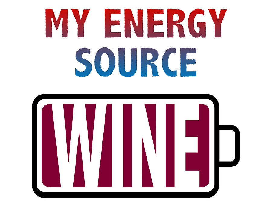 Wine is My Energy Source T-Shirt product image (2)