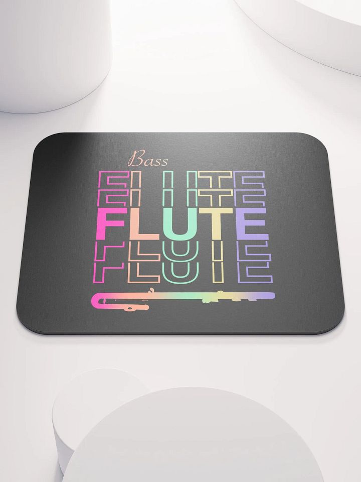 Symmetrical Flute Graphic Mouse Pad - Bass Flute product image (2)