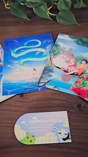 Unboxing time! I bought these Ghibli inspired postcards a while ago but wanted to share the unboxing with you all. Big thanks...