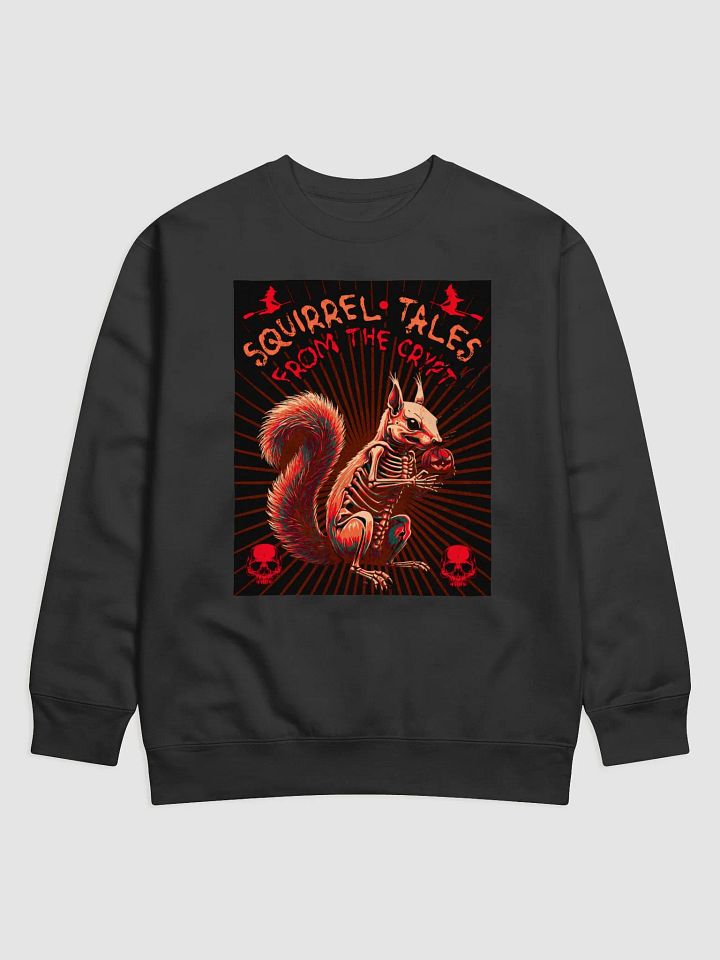 Skeletal Squirrel Horror Sweatshirt product image (1)