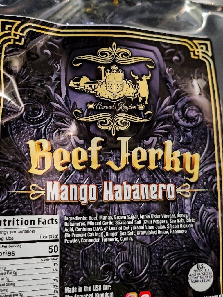 The Armored Kingdom Mango Habanero Jerky product image (2)