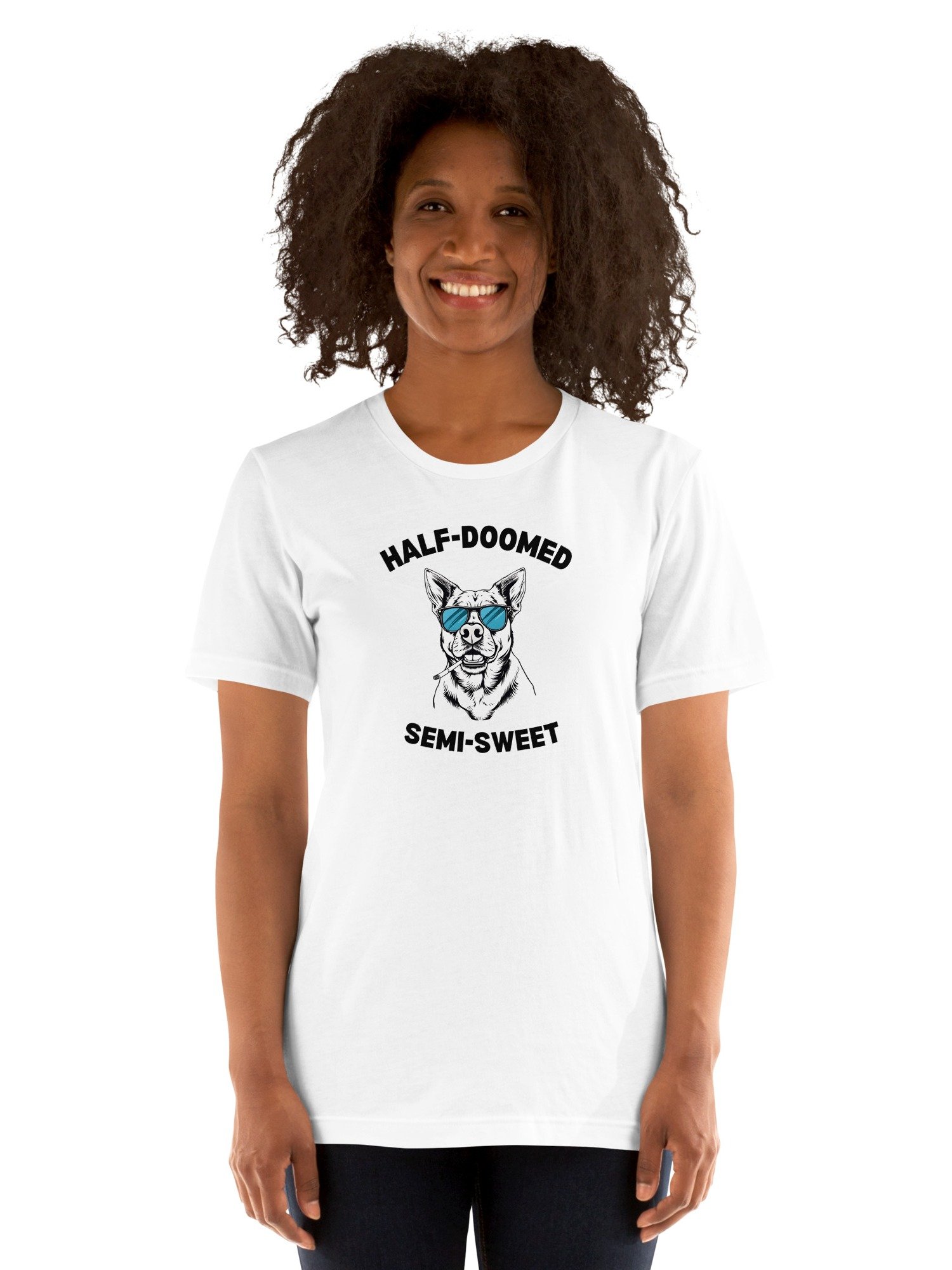 half-doomed and semi-sweet Classic T-Shirt product image (3)