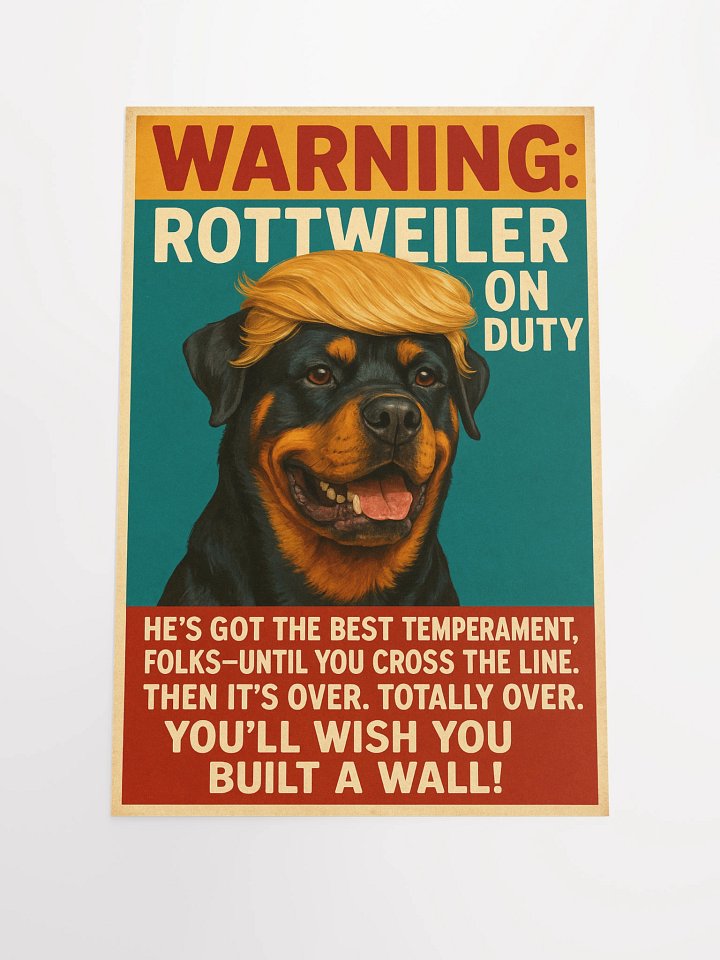 Rottweiler on Duty Poster product image (3)