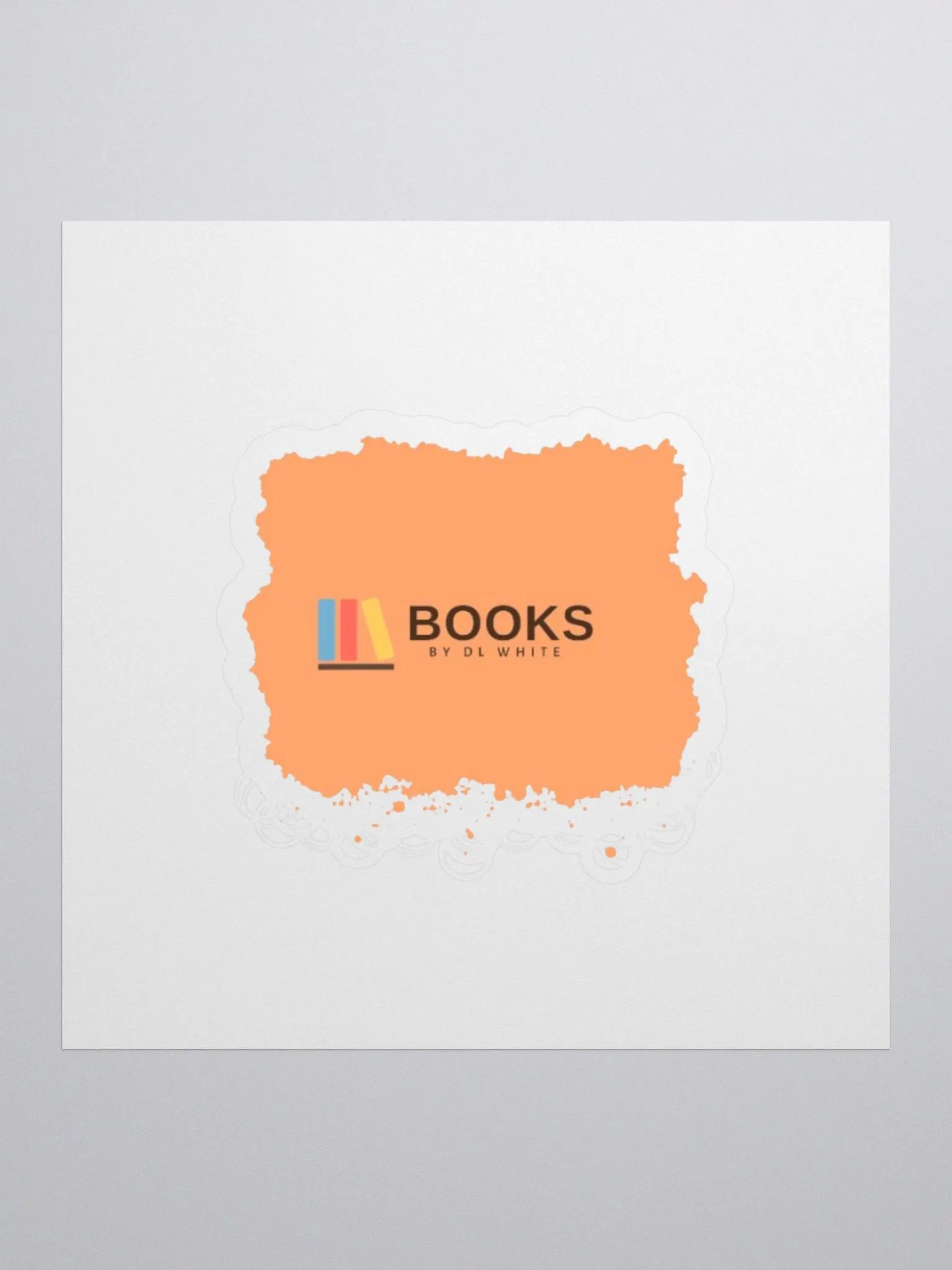 Books by DL White Die cut sticker product image (1)