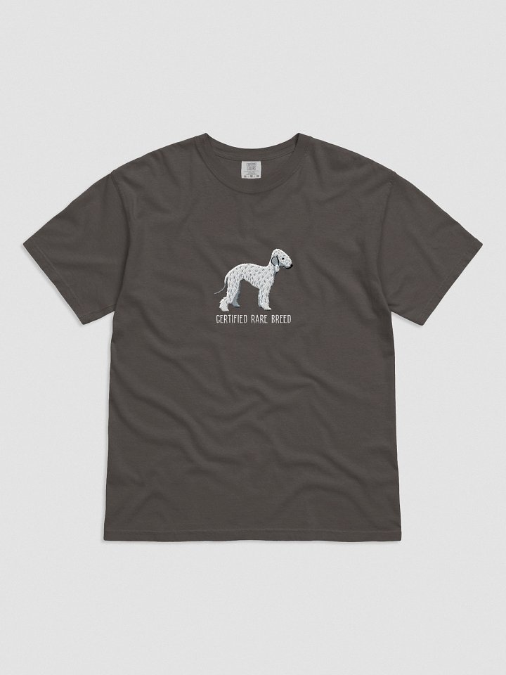 Certified Rare Breed T-Shirt(Embroidered) of a Bedlington Terrier(White) product image (1)