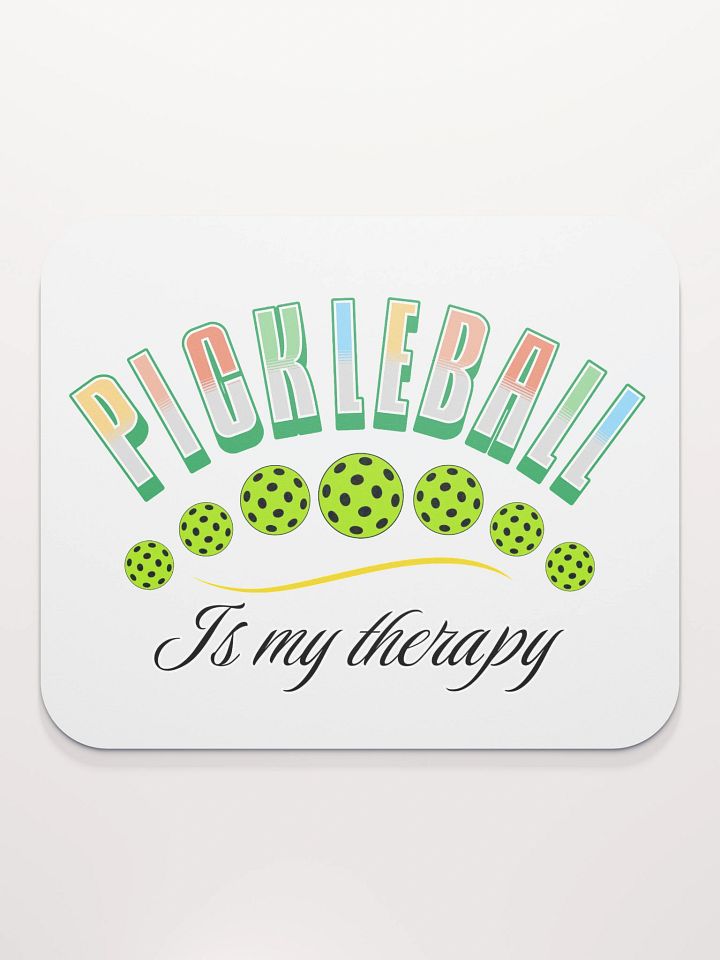 Pickleball Is My Therapy Mouse Pad product image (1)