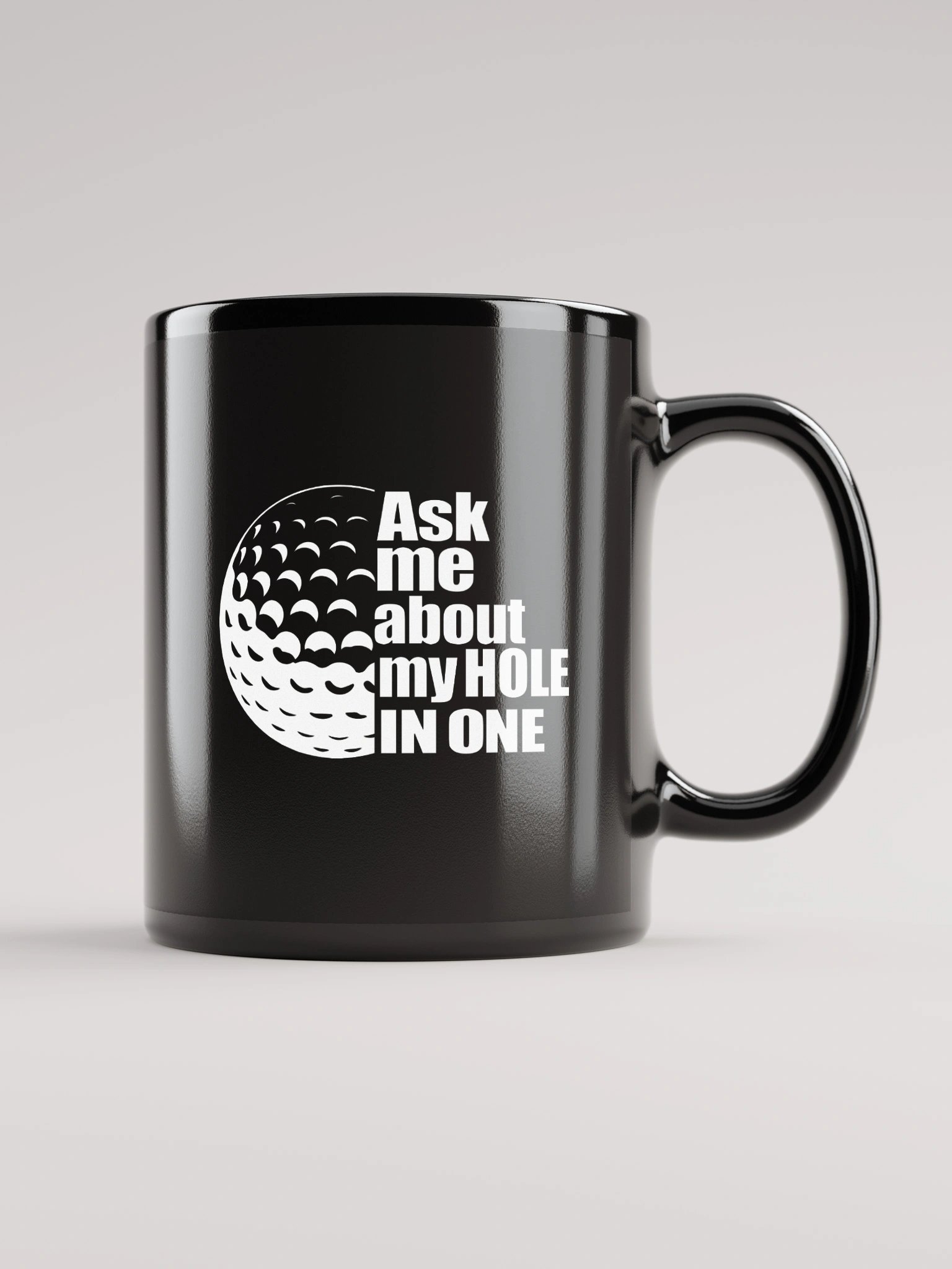 Black Mug (Ask Me About My Hole In One) product image (2)