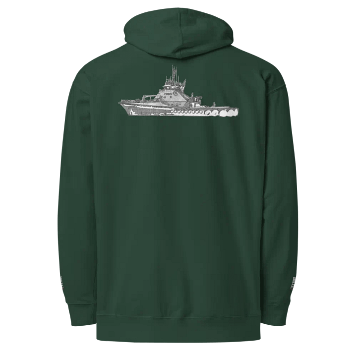 Foss Tug Sketch's Twin Anchor Front & sleeves (embroidered) product image (1)