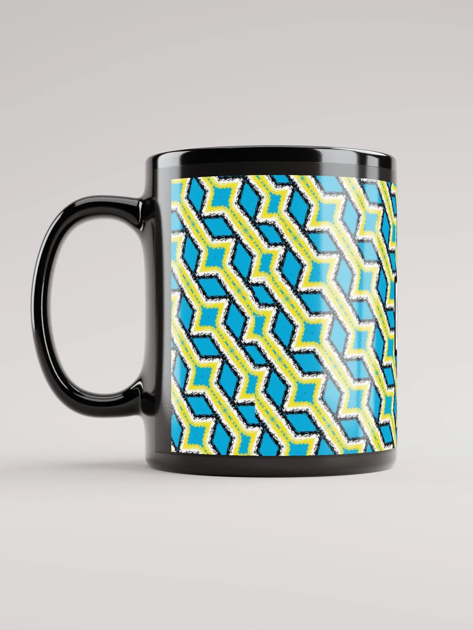 8T Sips Mosaic Black Glossy Mug product image (12)