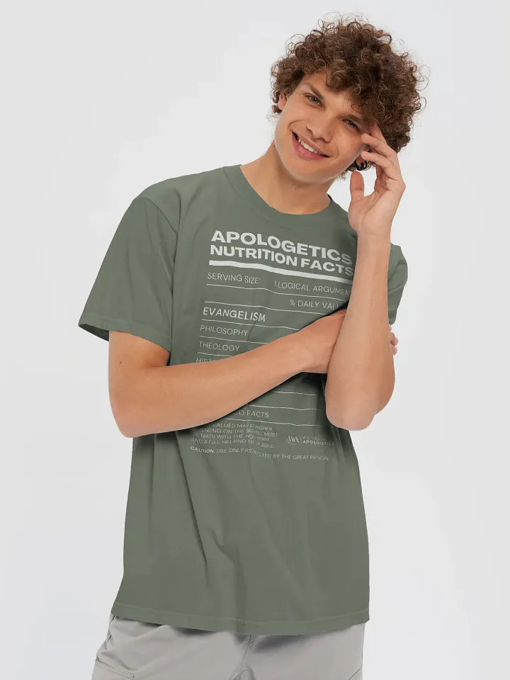 Apologetics Nutrition Facts Men's Crew Neck T-Shirt product image (30)