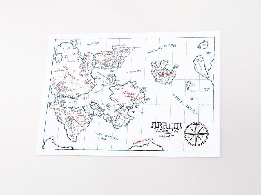 "The World of Arreia" | Printed Map product image (5)