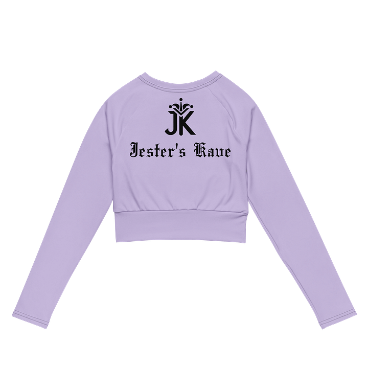 Shape Shenanigans Purple Long Sleeve Crop Top product image (2)