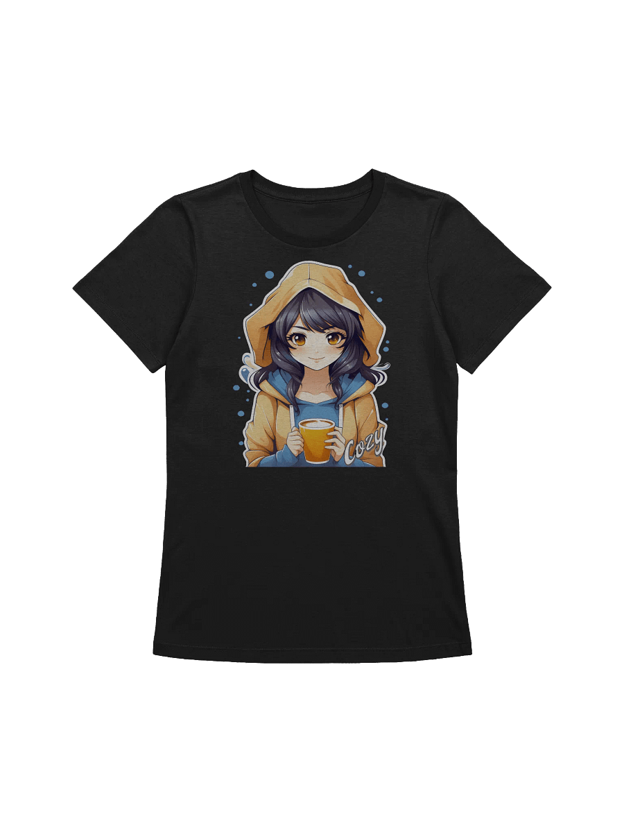 Cozy Kawaii Anime Girl v2 - Bella Canvas Women's Supersoft Relaxed-fit T-Shirt product image (2)