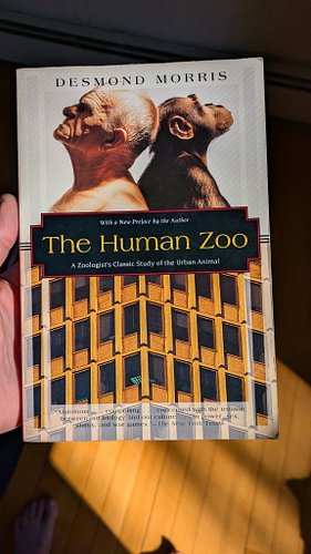 Sunday Morning With a Good Book Recommendation 🌞📕

The Human Zoo by Desmond Morris

