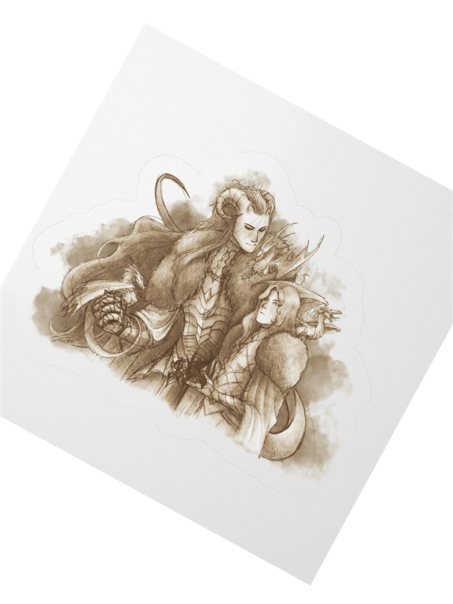 Melkor and Mairon - sticker product image (6)