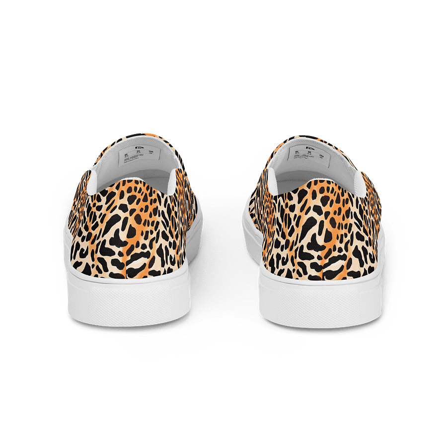 Orange Giraffe Woman Canvas Shoes product image (4)