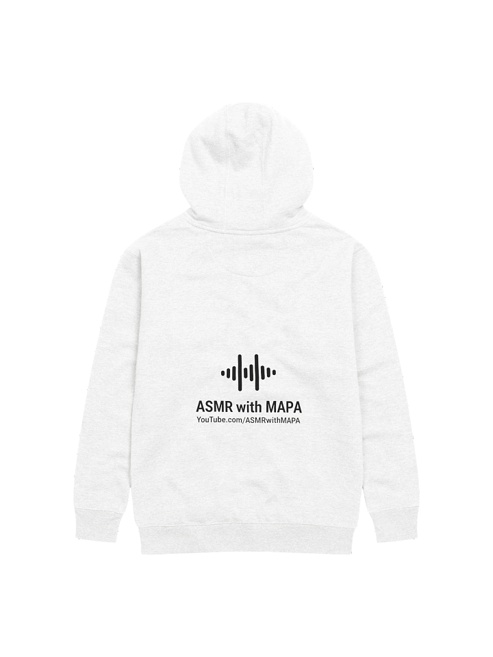 ASMR with MAPA Premium Unisex Hoodie – Soundwave Design (White) product image (2)