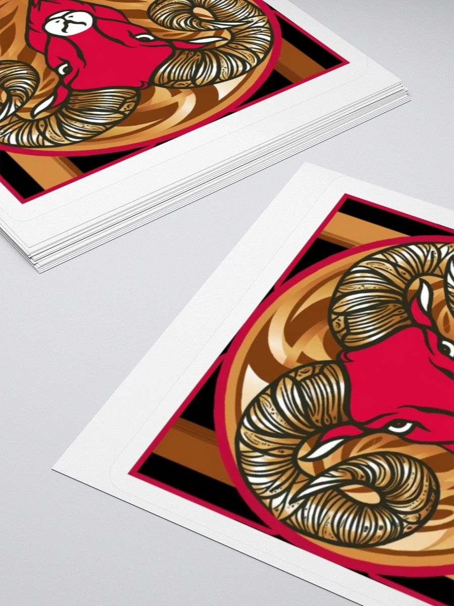 Aries Ram Framed Sticker product image (10)