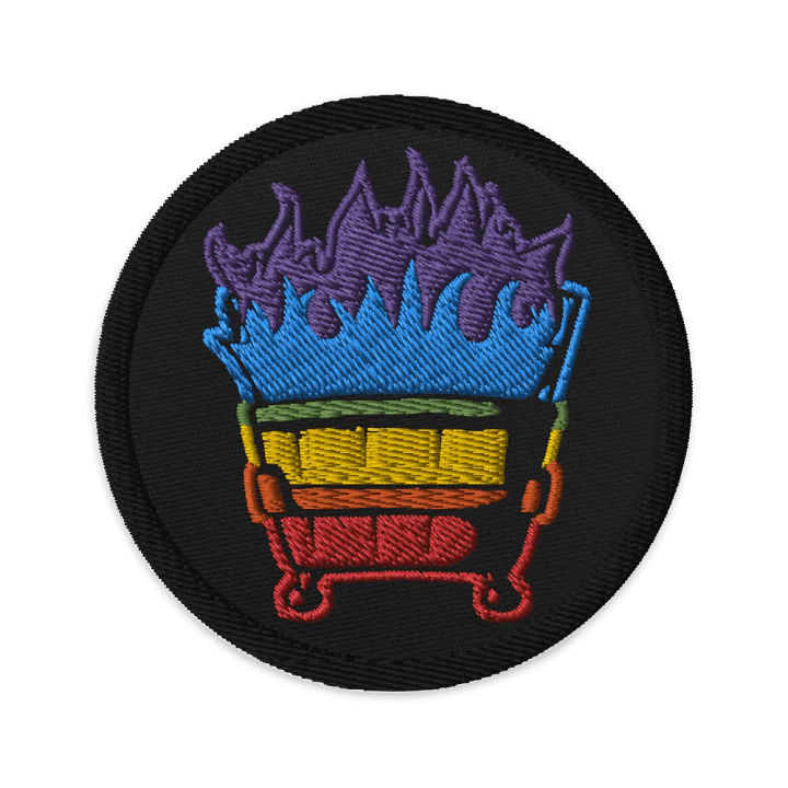 Rainbow Dumpster Fire Patch product image (1)