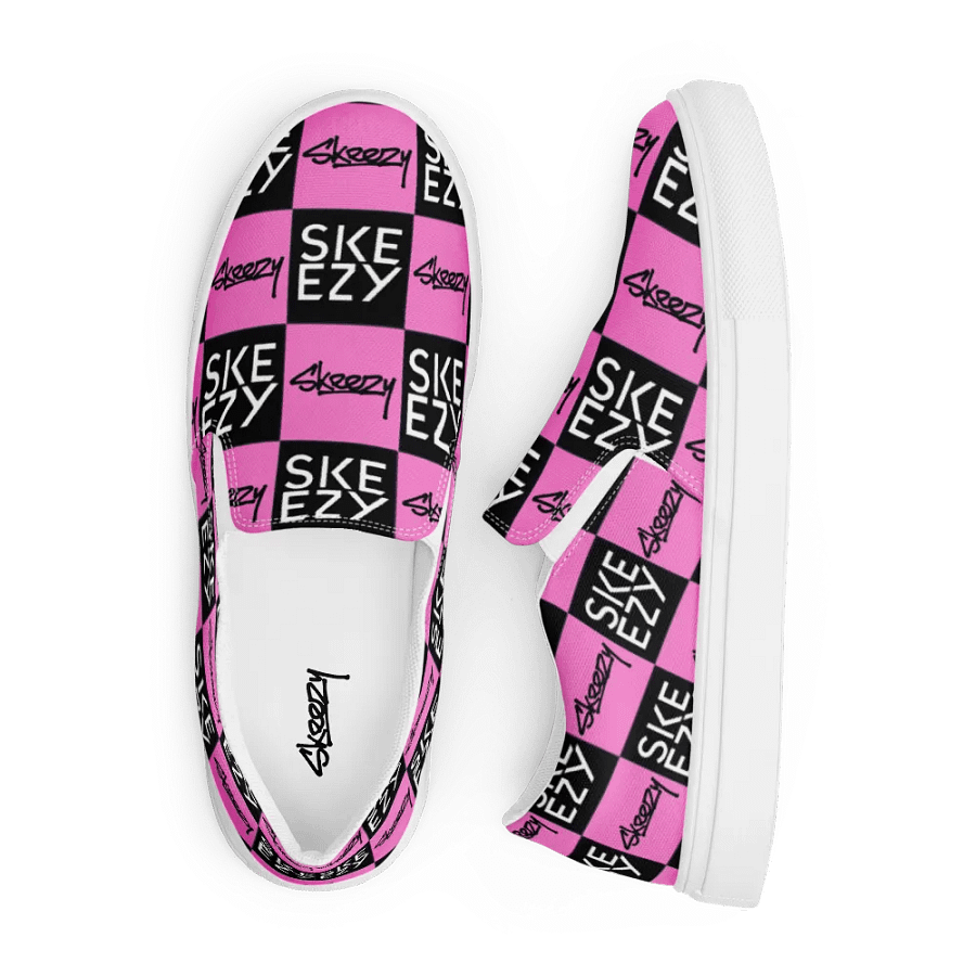 Checkered Skeezy Slip-Ons (womens) BLK/PNK product image (12)