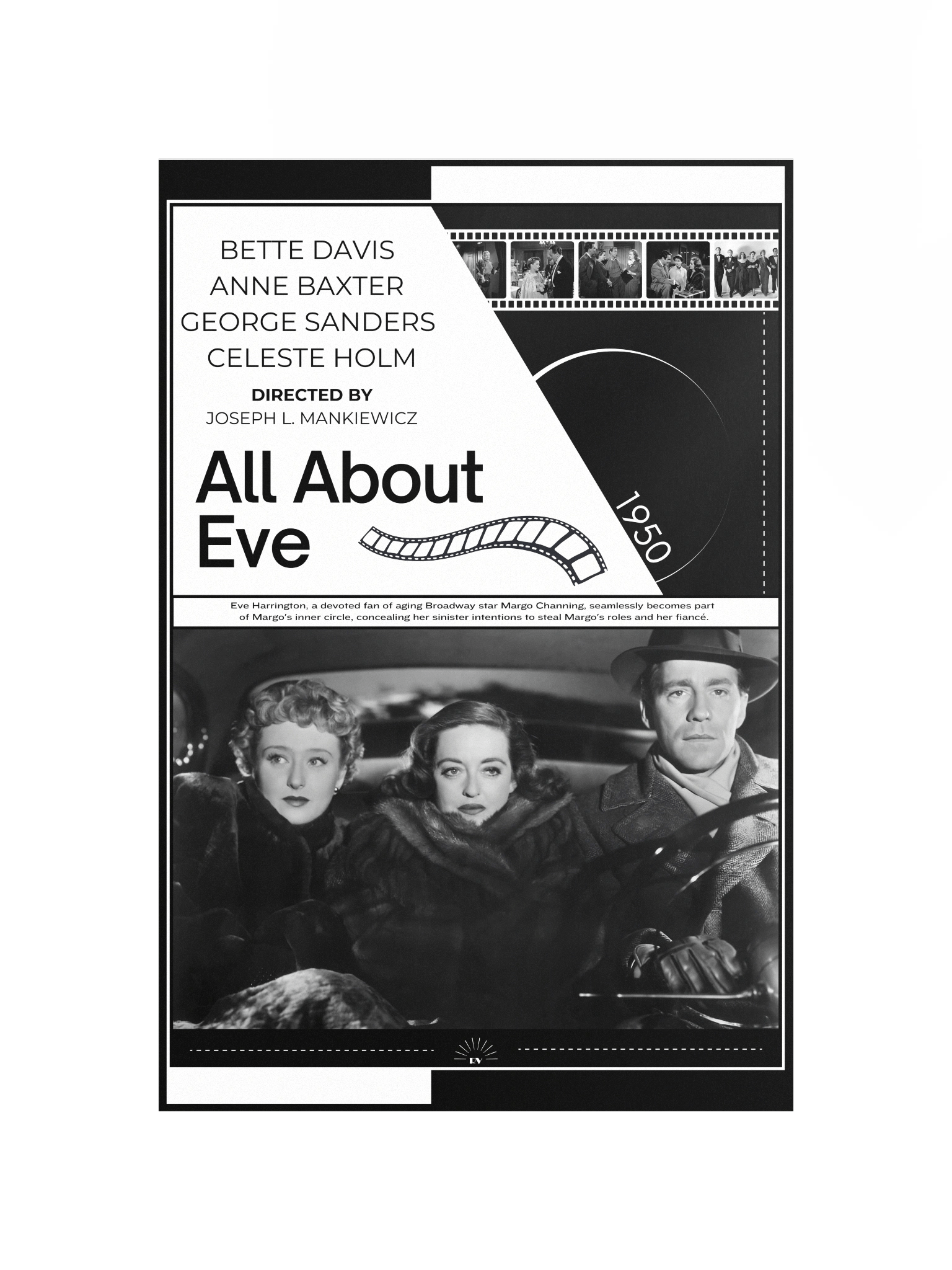 All About Eve with Bette Davis 1950 | Movie Poster | 12x18 Wall Art product image (4)