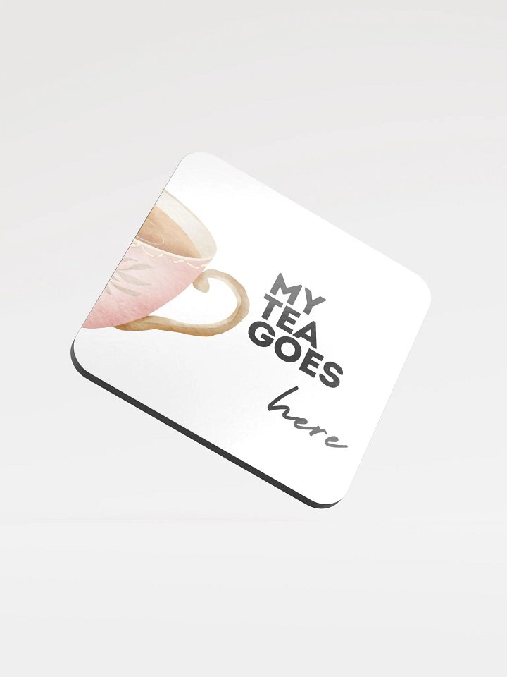 My Tea Goes Here Cork Coaster Set product image (1)