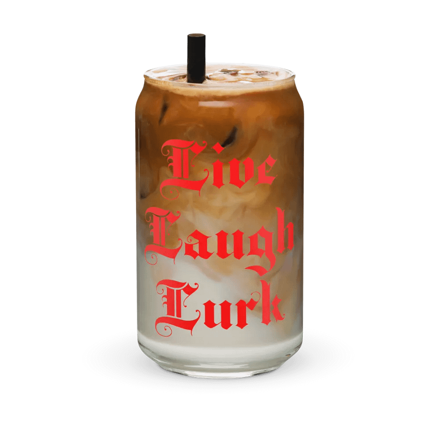 Live Laugh Lurk || 16 oz Can Shaped Glass product image (36)
