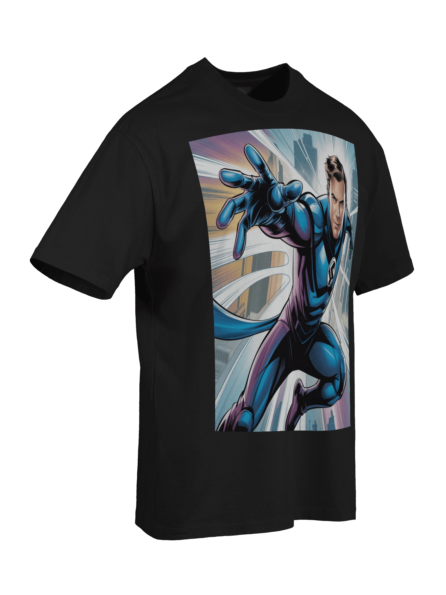 Mister Fantastic Metropolis Stretch Oversized Faded T-Shirt – Elastic Urban Eclipse product image (8)