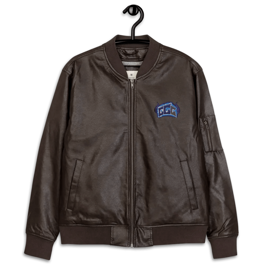 GGG Fire Logo Leather Jacket product image (12)