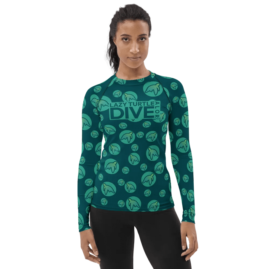 Lazy Turtle Dive - Turtle Bubbles - Women's Rashguard product image (3)