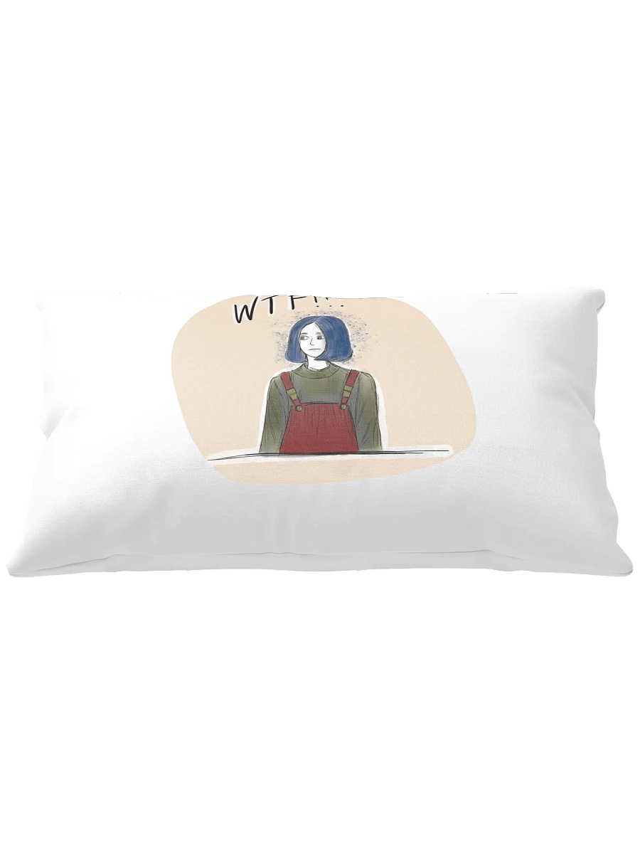 Surprised Blue Hair All-Over Print Pillow product image (1)