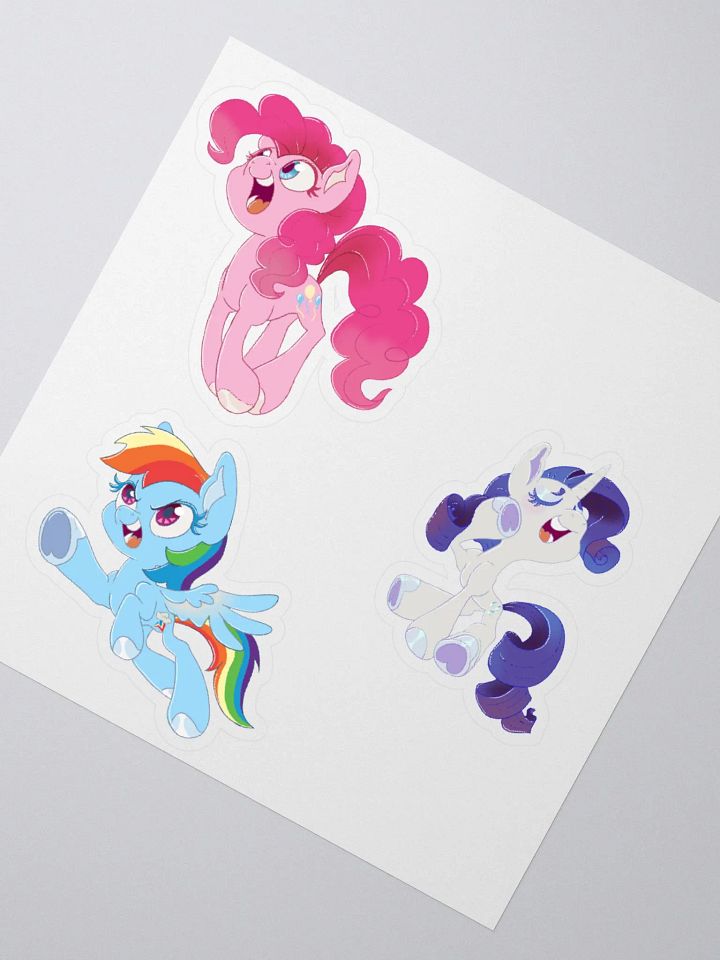 Pienkie, Rarity, Rainbow dash sickers product image (2)