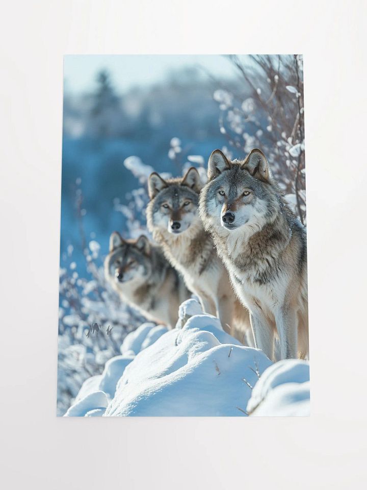 Wolf Pack in Snow: Majestic Winter Scene product image (1)