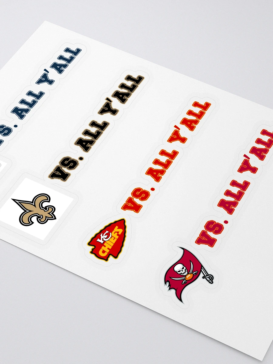 NFL Team Logo Kiss Cut Sticker Sheet product image (2)