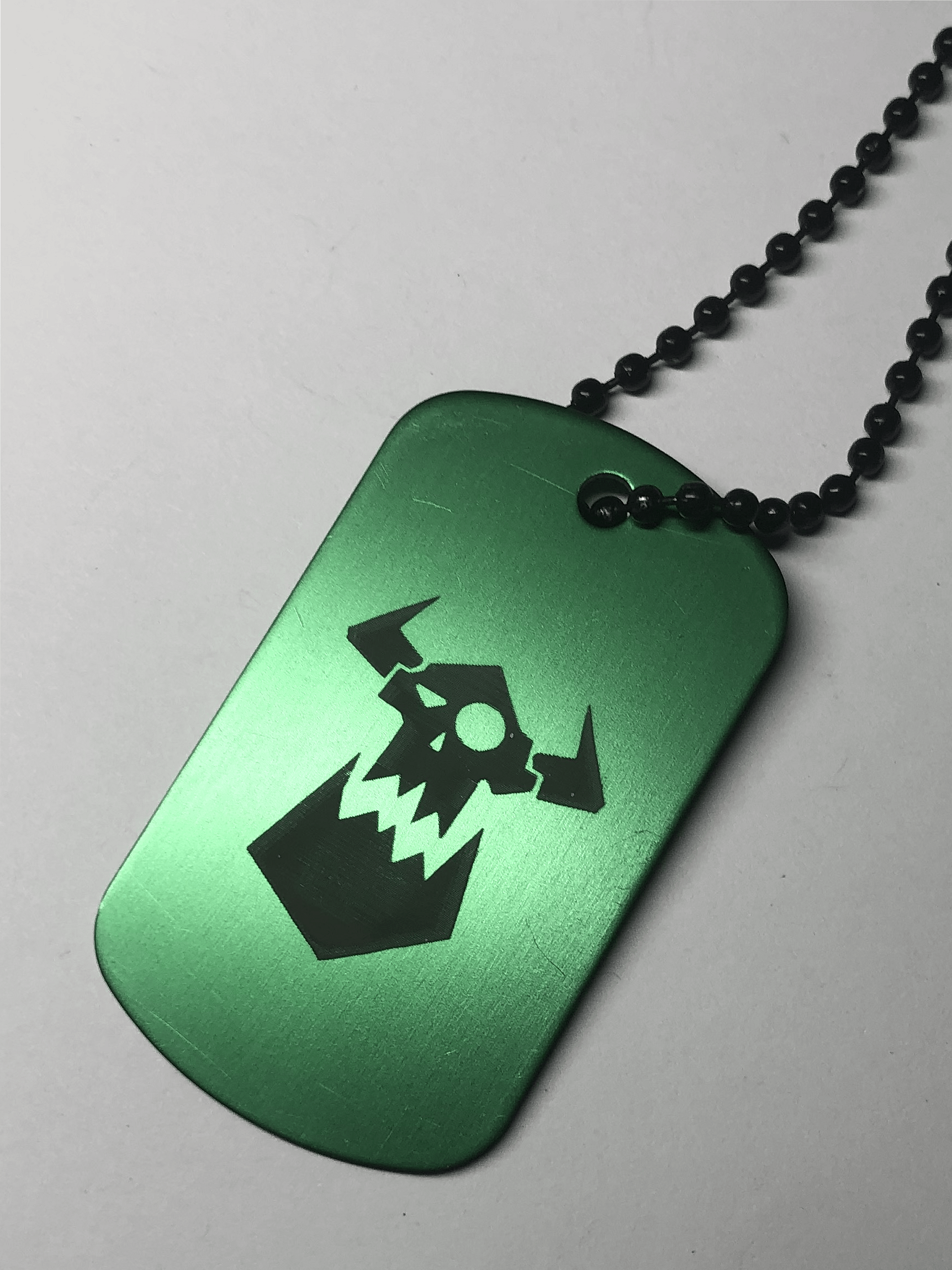 THE WAAAGH - Engraved Dog Tag Pendant Necklace product image (5)