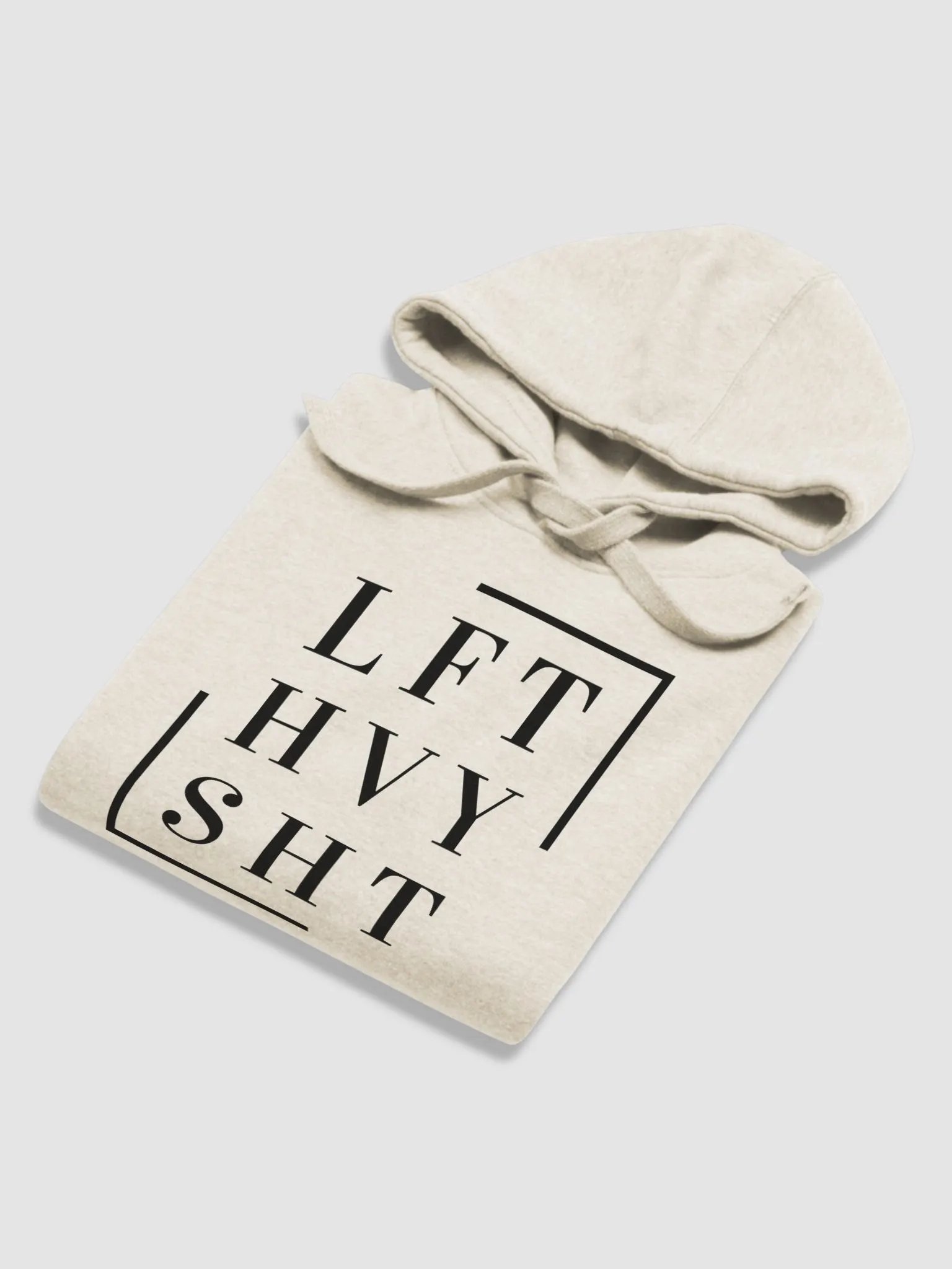 Bold Minimalist Hoodie with "LFT HVY SHT" Design product image (35)