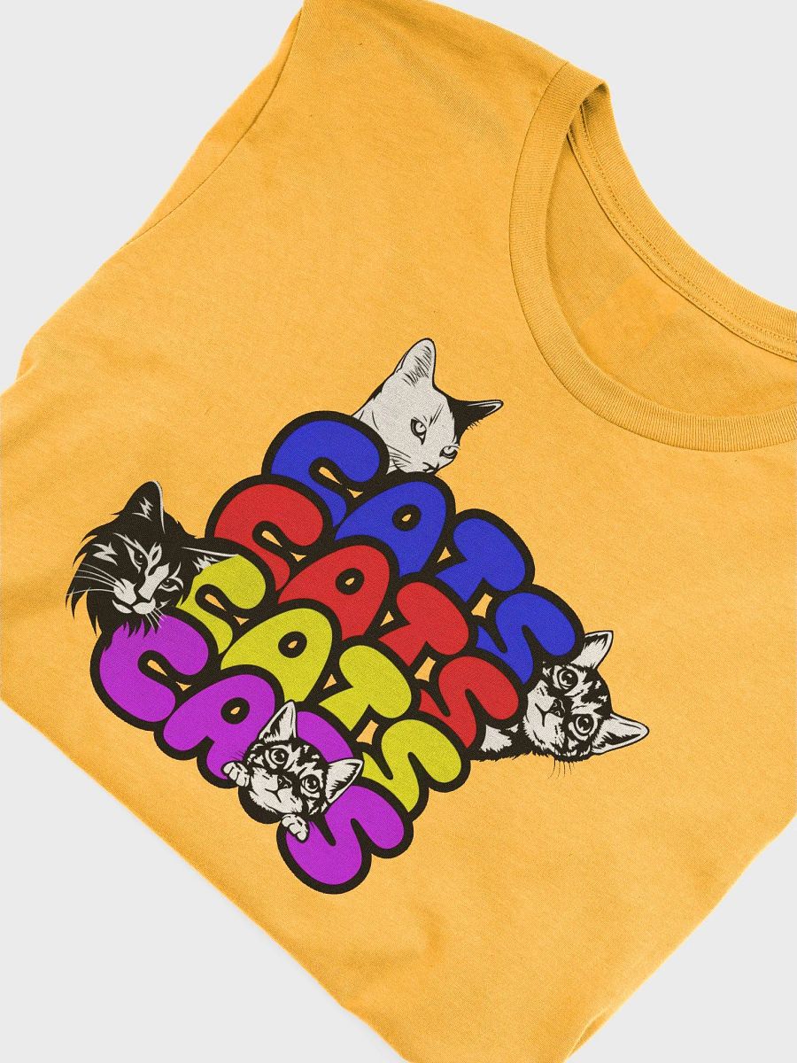 Vibrant Cat Faces Unisex T-Shirt product image (4)