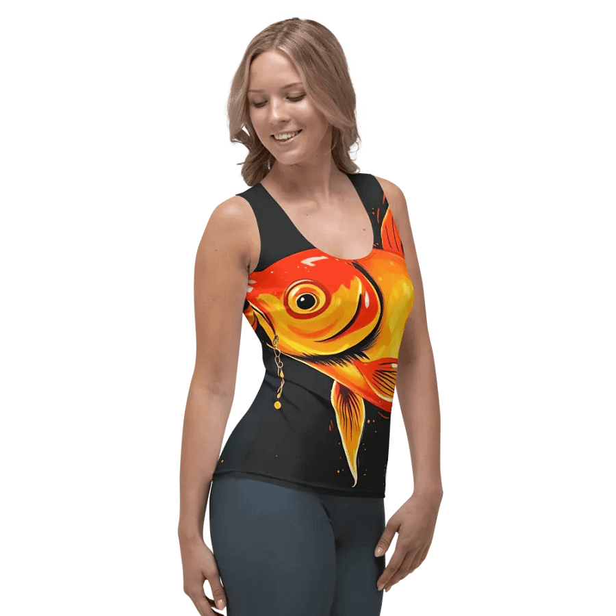 Golden Fish All-Over Print Women's Tank Top product image (4)